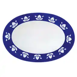 Walmart Sofia Home Large Oval Indigo Stoneware Serve Tray by Sofia Vergara offer