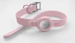 Walmart LUXE + LOLI Light Blush Dog Collar with AirTag Holder, Medium offer