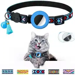 Walmart For Airtag Cat Bell Collar Anti Lost Tracking Protetcor，Blue offer