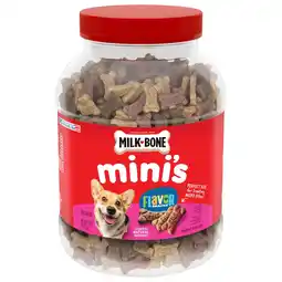 Walmart Milk Bone Flavor Snacks Mini Dog Biscuits, Flavored Crunchy Dog Treats, 36 oz offer