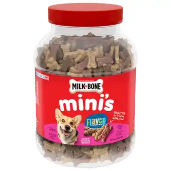 Walmart Milk Bone Flavor Snacks Mini Dog Biscuits, Flavored Crunchy Dog Treats, 36 oz offer