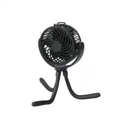 Walmart Mainstays 4 New 3-speed Portable Rechargeable Fan with Flexible Tripod and Digital Display, Black offer
