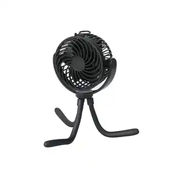 Walmart Mainstays 4 New 3-speed Portable Rechargeable Fan with Flexible Tripod and Digital Display, Black offer