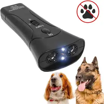 Walmart EleaEleanor Portable Handheld Bark Control Device with LED Indicator, Black offer