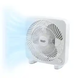 Walmart Comfort Zone 9 3-Speed Portable Box Fan for Home, White offer