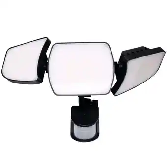 Walmart Westinghouse 2000 Lumen Solar Motion Activated Triple Head Security Light, Black offer