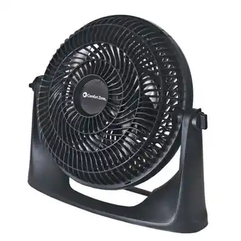 Walmart Comfort Zone 9 Desk Fan with Wall-Mounting Capabilities, 6 Blades, Black offer