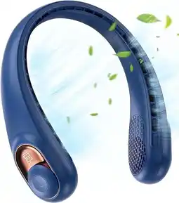 Walmart Portable Neck Fan, Hands-Free Bladeless 3 Speeds 5200 mAh Personal Fan Gift for Women Men Dad offer