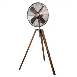 Walmart Better Homes & Gardens New 3 Speed Oscillating 16 in Stand Fan with Wood Tripod Legs offer