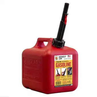 Walmart Midwest Can Auto Shut off Gasoline Can, 2.6 Gallon Capacity 2310-4, Red in Color offer
