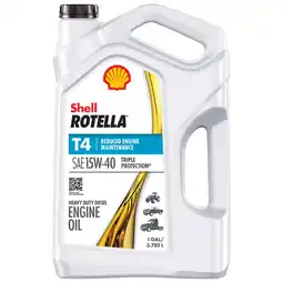 Walmart Shell Rotella T4 Triple Protection 15W-40 Diesel Engine Oil, 1 Gallon offer