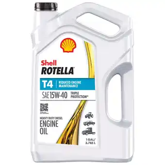 Walmart Shell Rotella T4 Triple Protection 15W-40 Diesel Engine Oil, 1 Gallon offer