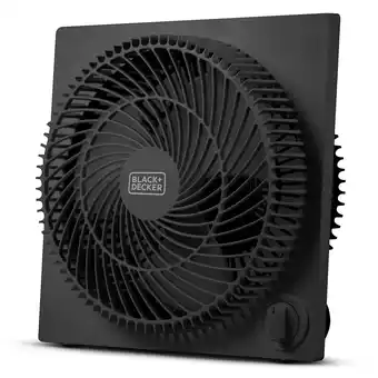 Walmart BLACK+DECKER BFB09W 9-In. 3-Speed Portable Frameless Mini Box Fan, White, BFB09B offer