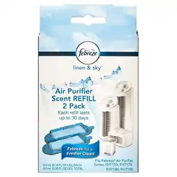 Walmart Febreze Air Purifier Linen Refill Scent Cartridge, 2 Pack, FRF102L offer