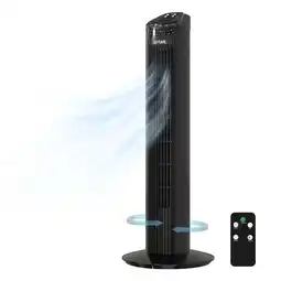 Walmart Airtek Tower Fan, 3-Speed Oscillating Fan with Multi-Function Remote Control, 29 offer