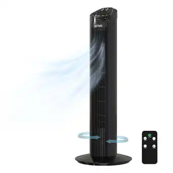 Walmart Airtek Tower Fan, 3-Speed Oscillating Fan with Multi-Function Remote Control, 29 offer