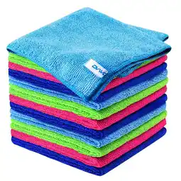 Walmart OVWO 12Pcs Premium Microfiber Cleaning Cloth for Household Cleaning, 12 x 12 offer