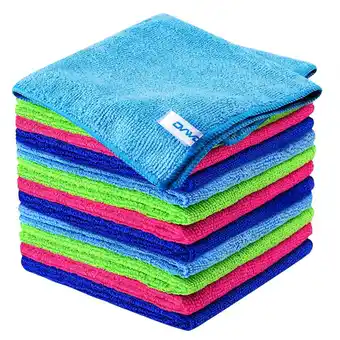 Walmart OVWO 12Pcs Premium Microfiber Cleaning Cloth for Household Cleaning, 12 x 12 offer