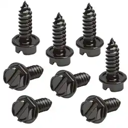 Walmart OttoSpeed Rustproof License Plate Screws (8-Pack, Black Stainless Steel) offer