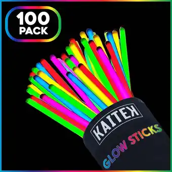 Walmart Sirene Glow Sticks 8 Bulk 100ct Variety, Glow in the Dark for Neon Theme Party offer
