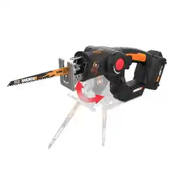 Walmart Worx WX550L 20V Power Share Axis Cordless Reciprocating & Jig Saw (Battery & Charger Included) offer