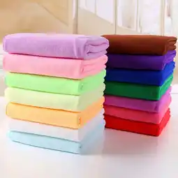 Walmart Fairnull Water Absorbent Microfiber Soft Car Washing Solid Color Fast Drying Hand Towel offer