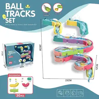 Walmart 30Pcs Baby Bath Toys for Toddlers Water Ball Tracks Bathtub Toys for Girls Boys 2 3 4 Year Old offer