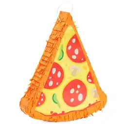 Walmart Pizza Pinata - Food Themed Birthday Party Decorations, Table Centerpiece (Small, 16.5 x 13.5 x 3 in) offer