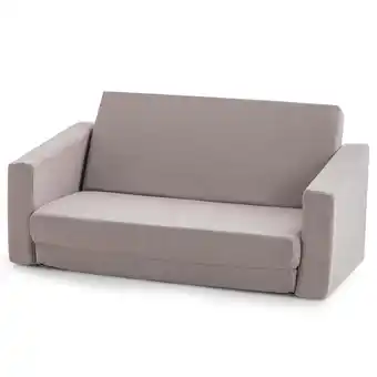 Walmart Honeyjoy 2-in-1 Toddler Fold out Couch Childrens Convertible Sofa to Lounger offer
