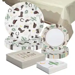 Walmart 113 Pieces Modern Western Disposable Tableware Party Kit for 24 Guests offer