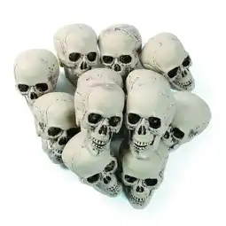Walmart Fun Express Bag of Skull Heads, Skeleton Halloween Home Decor, Crafts, 12 pieces, 5 offer