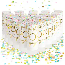 Walmart 20 Pack Rainbow Confetti Shakers, Party Confetti Bulk Pack for Wedding, Bridal Shower, Graduation offer