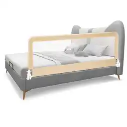 Walmart Infans 59 Breathable Baby Children Toddlers Bed Rail Guard Safety Swing Down Beige offer
