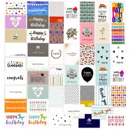 Walmart Best Paper Greetings Assorted Designs All Occasion Greeting Cards with Envelopes, 48-Pack offer