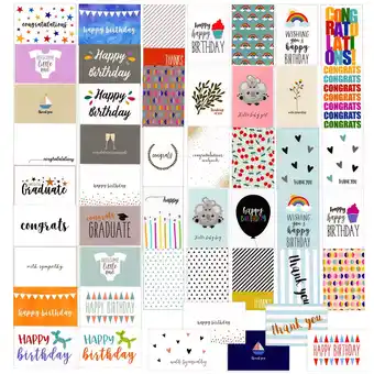 Walmart Best Paper Greetings Assorted Designs All Occasion Greeting Cards with Envelopes, 48-Pack offer