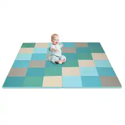 Walmart Gymax 58'' Toddler Foam Play Mat Baby Folding Activity Floor Mat Home Daycare School offer
