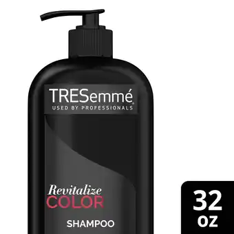 Walmart Tresemme Color Revitalize Moisturizing & Nourishing Daily Shampoo with Sun Flower Seed Oil, 32 fl oz offer