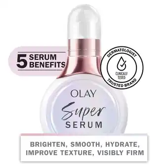 Walmart Olay Skin Care Super Serum 5-in-1 Lightweight Face Serum, Trial Size, 0.4 fl oz offer