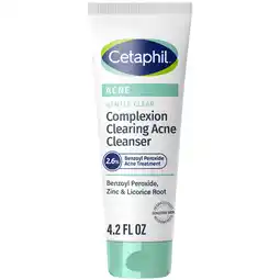 Walmart Cetaphil Gentle Clear Complexion-Clearing BPO Acne Cleanser for Sensitive Skin, 4.2 oz offer
