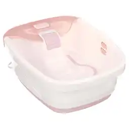 Walmart Homedics, Bubble Bliss Deluxe Massaging Foot Spa with Heat, Pink, FB-52J offer