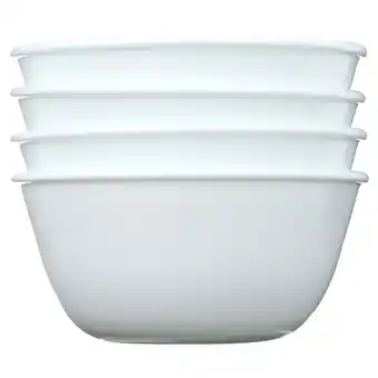 Walmart Corelle Winter Frost White 12 oz Glass Rice Bowl (Set of 4) offer