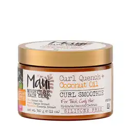 Walmart Maui Moisture Curl Quench + Coconut Oil Hydrating Curl Smoothie, Styling Cream, 12 oz offer
