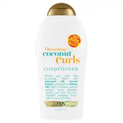 Walmart OGX Quenching + Coconut Curls Curl-Defining Conditioner to Nourish Curly Hair, 19.5 fl oz offer