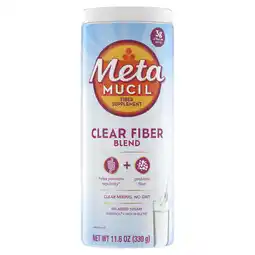 Walmart Metamucil Fiber Supplement, Clear Fiber Powder for Digestive Health, Unflavored, 75 Servings offer