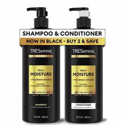 Walmart Tresemme Rich Moisture Shampoo, part of Heat Protectant System, 28 oz offer