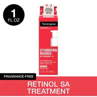 Walmart Neutrogena Stubborn Marks PM Treatment with Retinol SA, 1 fl. oz offer