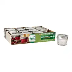 Walmart Ball Regular Mouth 4oz Quilted Pint Mason Jars, 12 Count offer