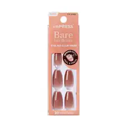 Walmart KISS imPRESS Press on Nails, Flare, Beige, Medium Coffin, 30 Count offer