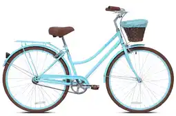 Walmart Kent 700C Providence Cruiser Bike, Adult, Light Blue and Brown offer