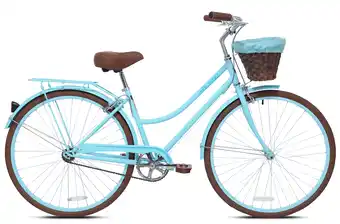 Walmart Kent 700C Providence Cruiser Bike, Adult, Light Blue and Brown offer